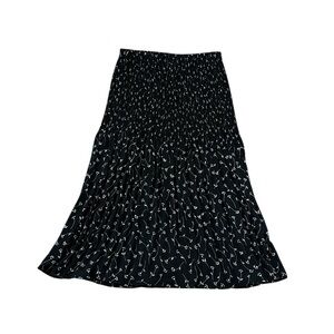 Vintage 90s Bobbie Bee Dainty Floral Skirt WhimsiGoth Grunge Boho USA Size XL